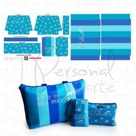 Painel Moda Praia - Horizonte Azul