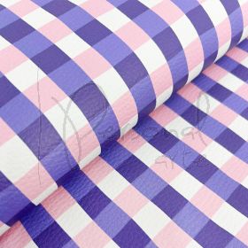 Síntético Doll Estampado - Xadrez Doce Lilás