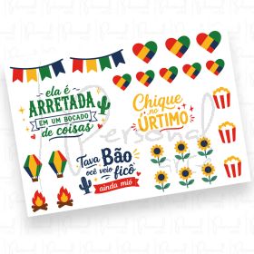 Adesivos Arraia - Arretada (DTF UV) - A5