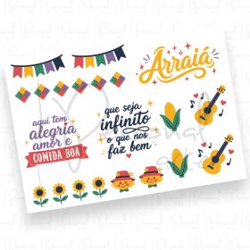 Adesivos Arraia (DTF UV) - A5