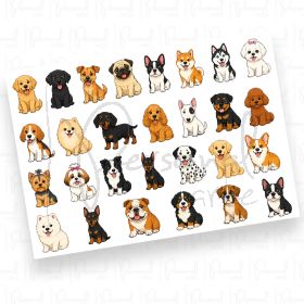 Adesivos Pets - Dogs (DTF UV) - A5