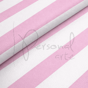 Sintético Listras Big - Rosa Bebê