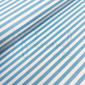 Sintético Listras Slim - Azul Bebê