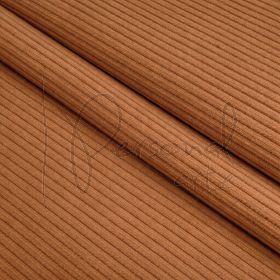 Tecido Veludo Cotelê Dublado - Guaraná