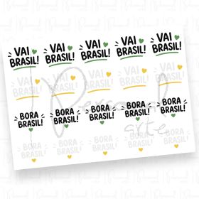 Adesivos Torcida Brasil (DTF UV) - A5