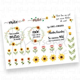 Adesivos Dia das Mães - Verão  (DTF UV)