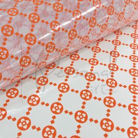 Cristal Estampado Premier Verão - Laranja